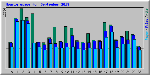 Hourly usage for September 2019