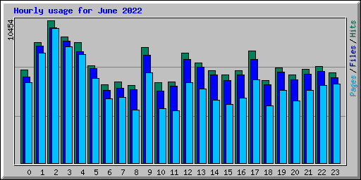 Hourly usage for June 2022